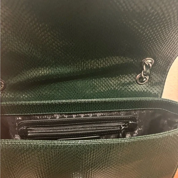 Karl Lagerfeld Dark Green Quilted Shoulder Bag - Picture 9 of 12